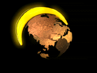 Earth and moon