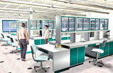 Laboratory interior
